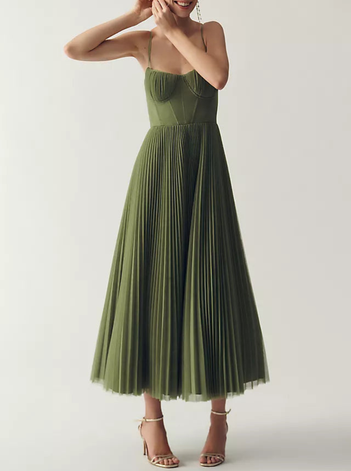 DELACROIX | Robe en tulle drapée élégamment