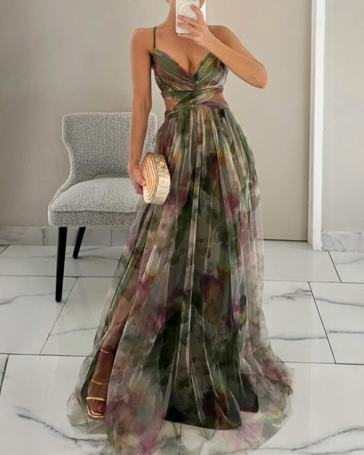 DELACROIX | Robe Maxi Élégance Florale (ÉDITION LIMITÉE!)