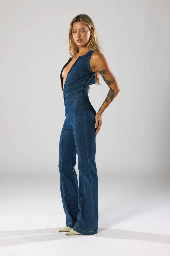 DELACROIX | COMBINAISON EN DENIM ÉLÉGANTE