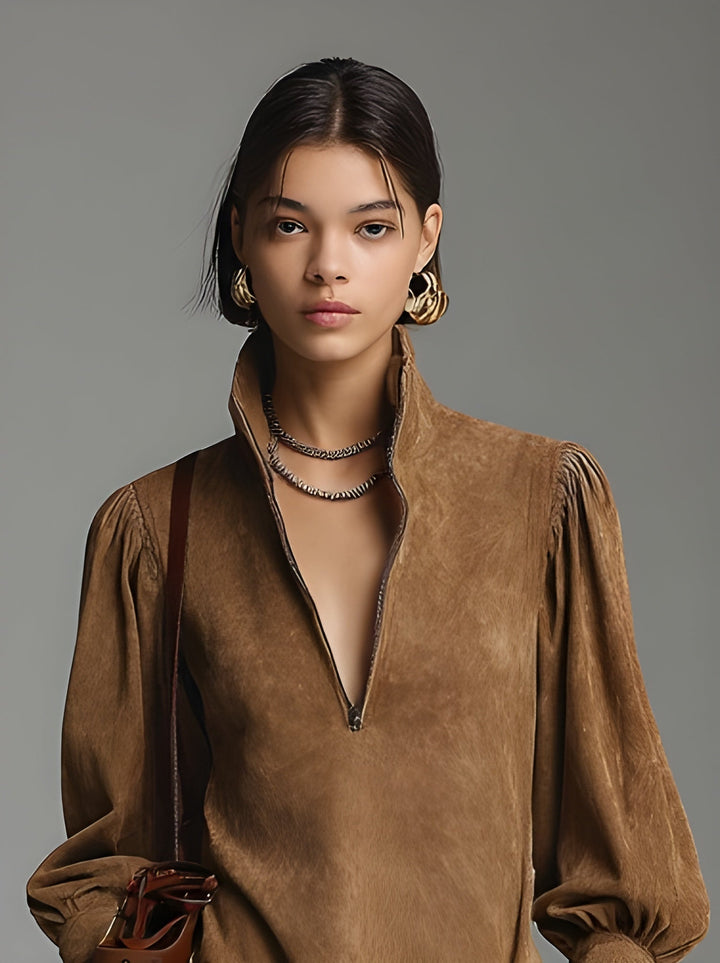 DELACROIX | ROBE COURTE EFFET DAIM