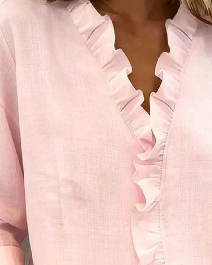 DELACROIX | Blouse Élégante Volants Claire