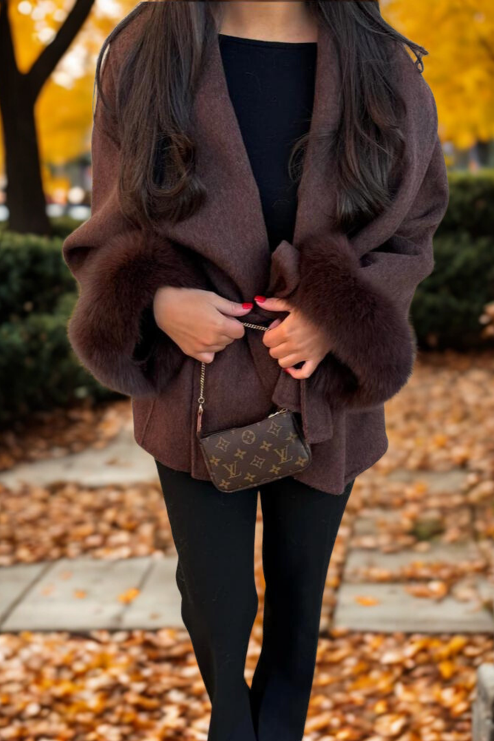 DELACROIX | MANTEAU FOURRURE MANCHE