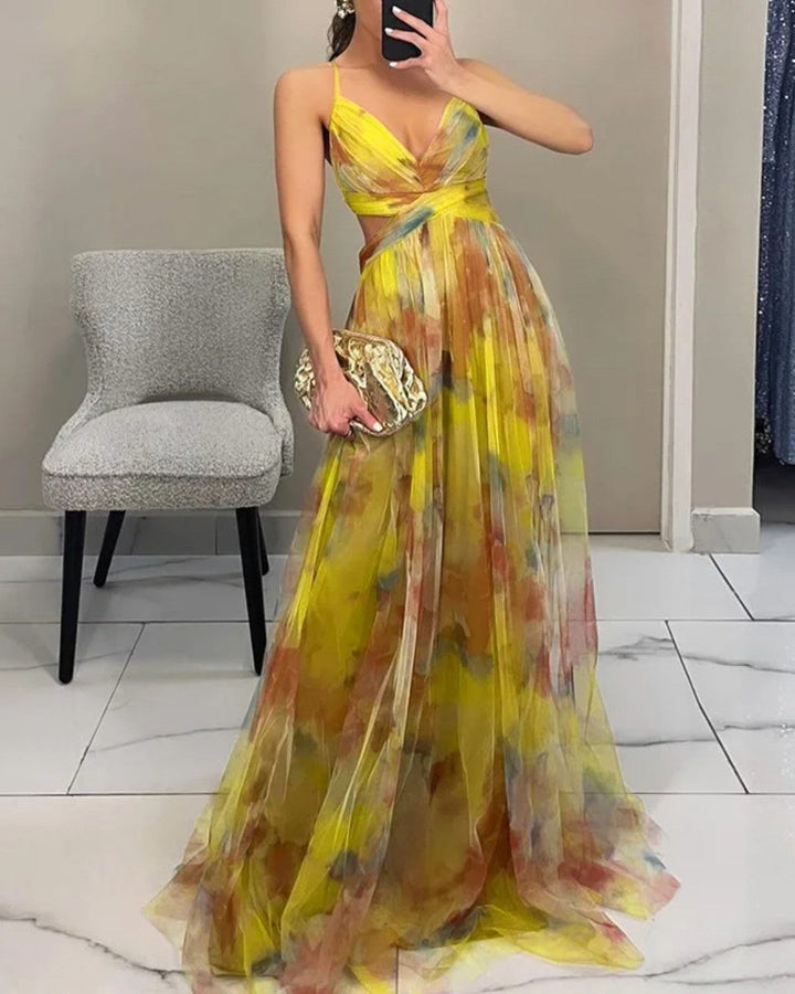 DELACROIX | Robe Maxi Élégance Florale (ÉDITION LIMITÉE!)