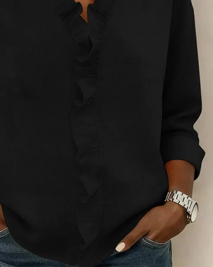 DELACROIX | Blouse Élégante Volants Claire